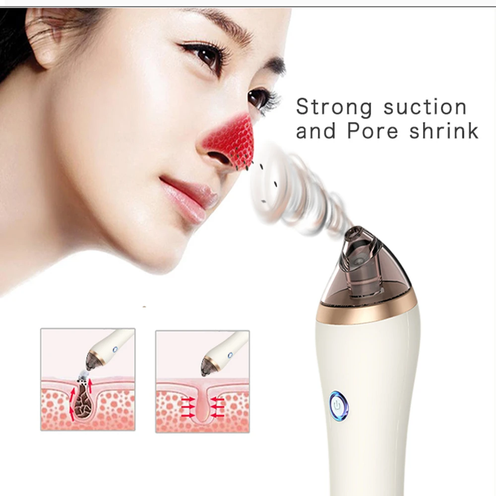 Face Cleaning Blackhead Acne Removal Suction Vacuum pore suction cleaner Electric Skin Facial Cupping Cleanser Vacuum Pore Clean