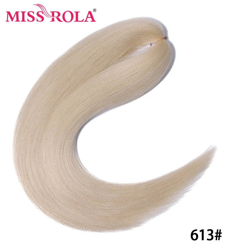 Miss Rola Synthetische 30 Inch 100g Kanekalon Haar Vlecht Yaki Recht Pre Uitgerekt Roze Groothandel Bulk Haarverlenging Jumbo Vlecht