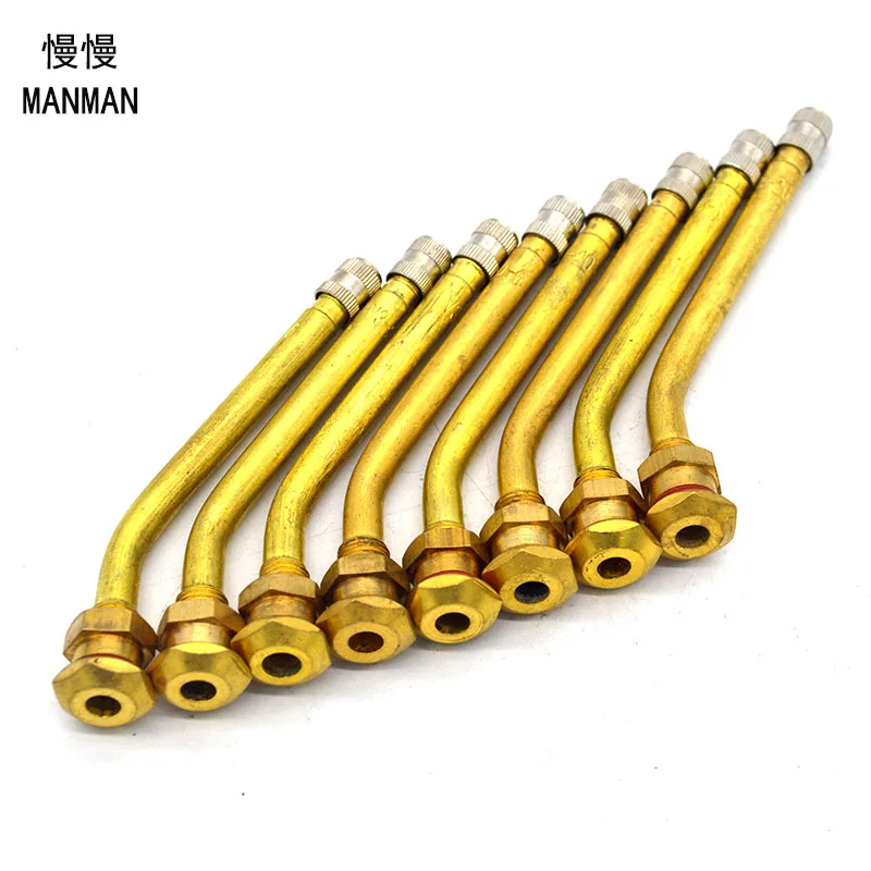 20pcs V3.20.6 High Quality Brass Air Tyre Valve Extension Car Truck Motorcycle Wheel Tires Parts