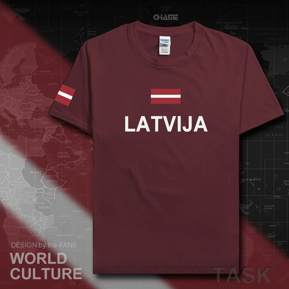 Latvia Latvija men t shirts fashion 2017 jerseys nation team 100% cotton t-shirt clothing tees country sporting flag Latvian LVA