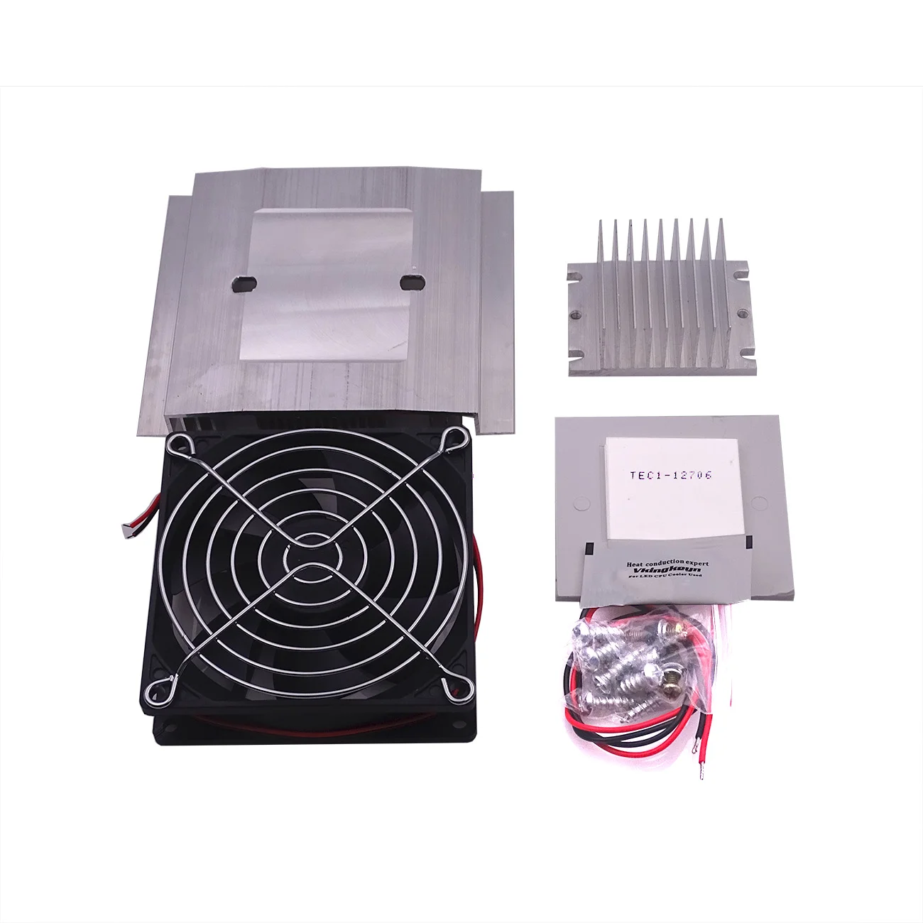 Peltier Thermoelectric Refrigeration Cooling System Kit Semiconductor Cooler Conduction Module Radiator Cooling Fan