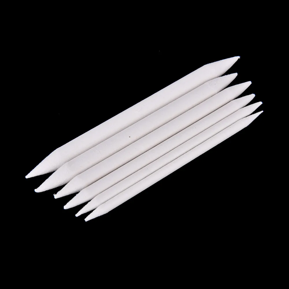 6Pcs Pastel Charcoal Blender Paper Stumps Tortillon Sketch Drawing White Pen for School Drawing Painting Supplies