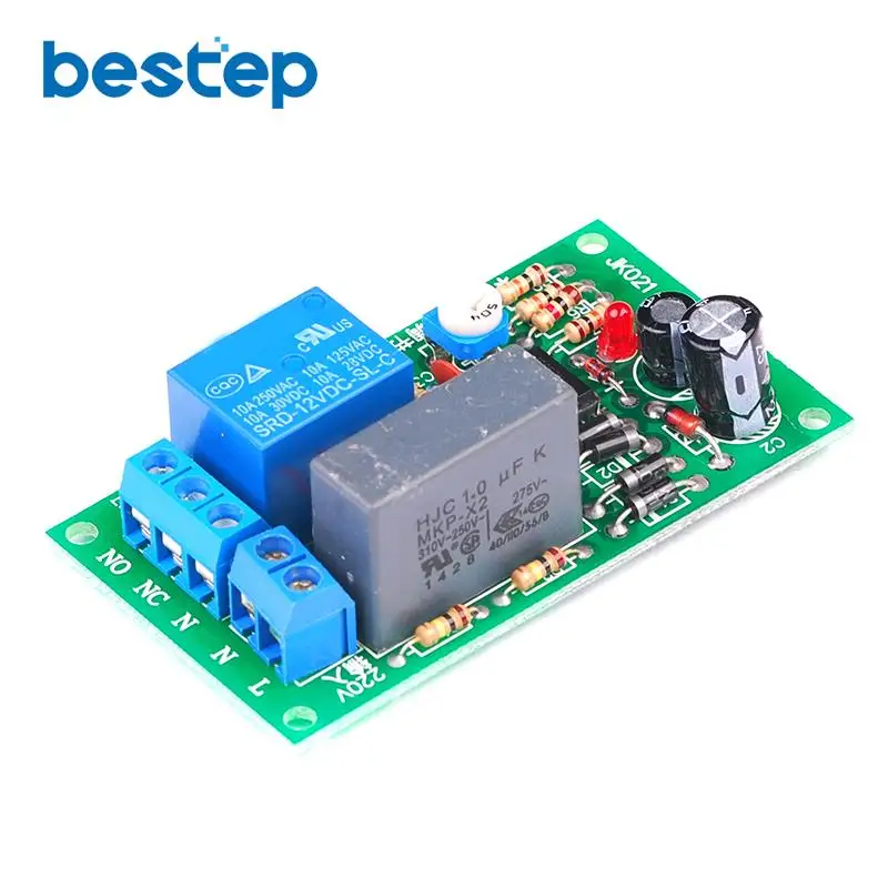 AC 220V Timer Relay Delay Switch Module Input/Output Delay Off Switch Module Adjustable Timing Turn Off Board