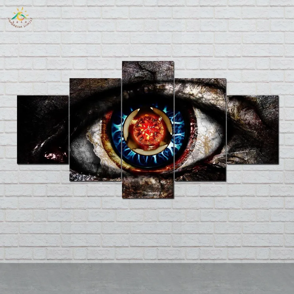 

Abstract Eye Wall Art HD Prints Canvas Art Painting Modular Picture And Poster Canvas Painting Decoration Home 5 PIECES