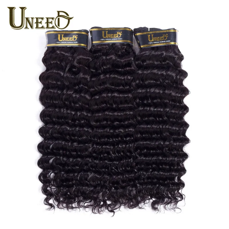 4 Bundles Deal Malaysian Deep Curly Hair 100% Remy Human Hair Weave Bundles Natural Color Malaysian Deep Wave 8-28inch