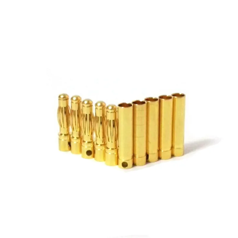 20pcs/lot 3.5mm Gold Bullet Banana Connector Plug For ESC Battery Motor (10 pair)