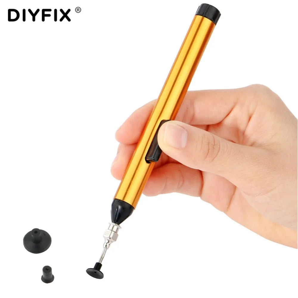 DIYFIX SMD IC Vacuum Sucking Suction Pen Remover Sucker Pick Up Tool Solder Desoldering Electronics Hand Repair Tool Set