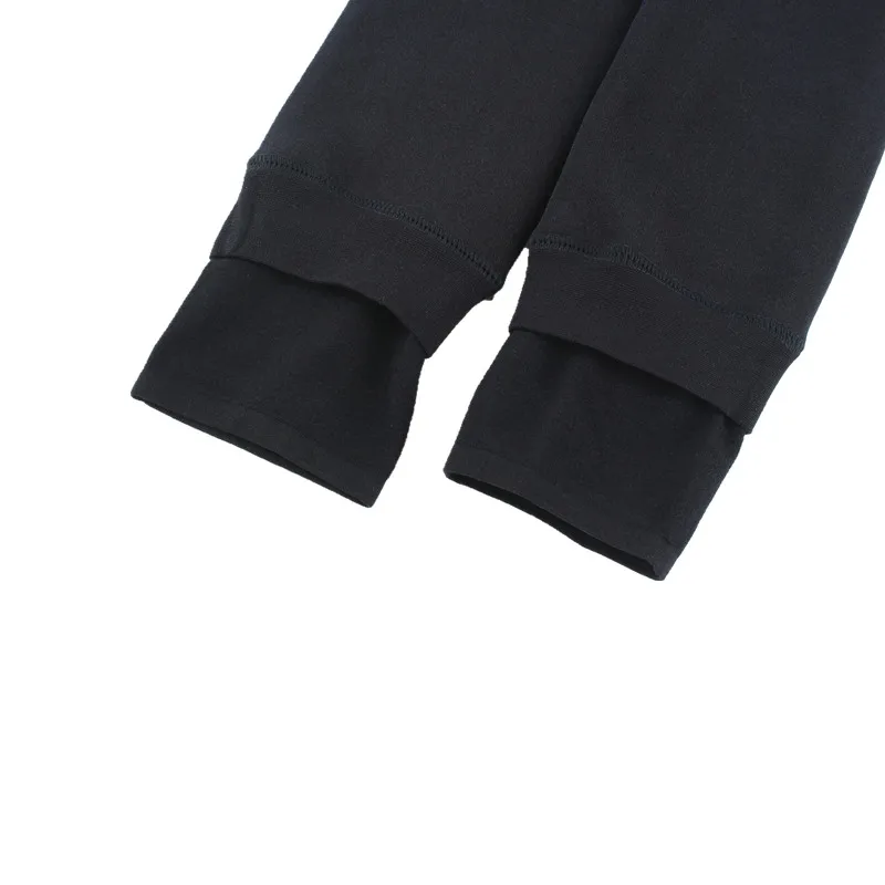 INDJXND-Pantalon chaud en velours pour femme, taille haute élastique, noir, épais, push-up sportif, sports astronomiques, hiver, 2022