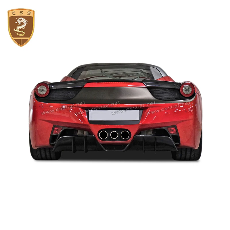 Carbon Fiber Spoiler Rear Wing For 458 Rear Diffuser Spoilers Auto Car Modification Car Accessories Car Styling