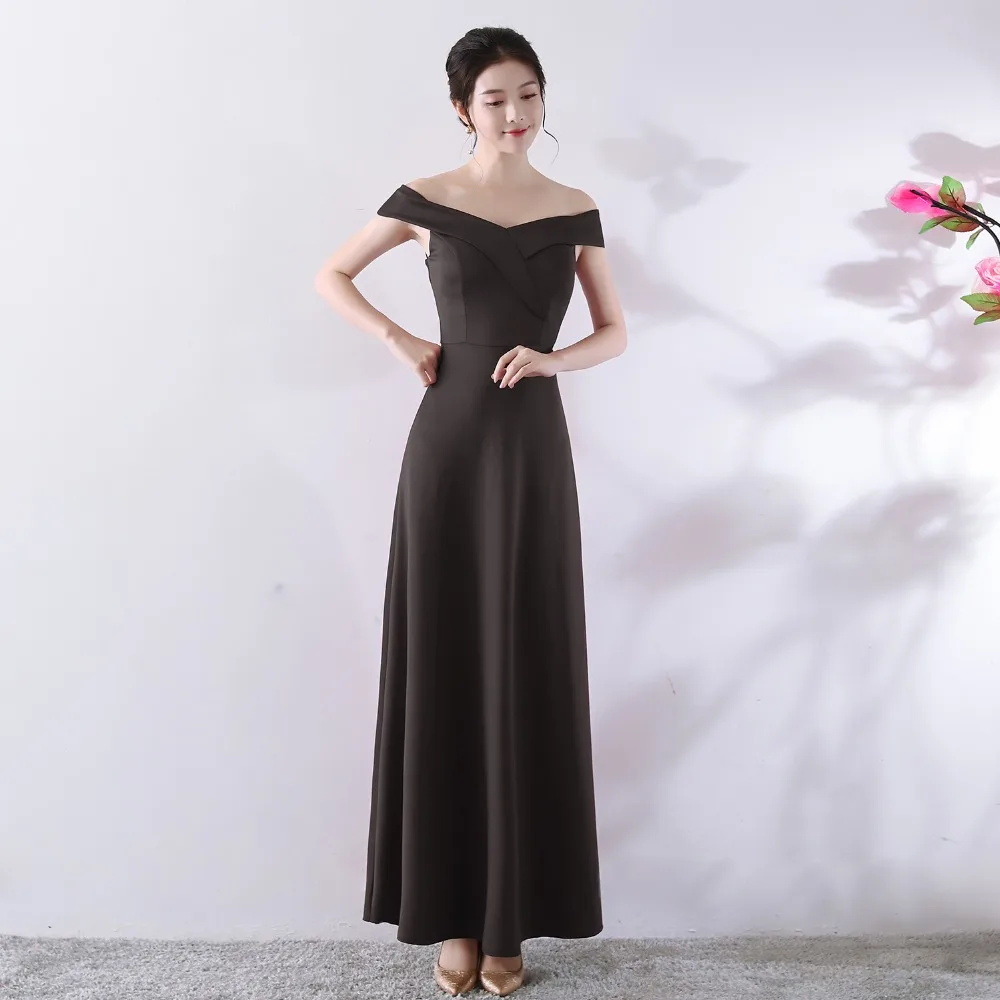 

Corzzet Black Sexy Slash Neck Off Shoulder Strapless Long Maxi Dresses Elegant Vintage Slim Party Evening Party Dresses Vestidos