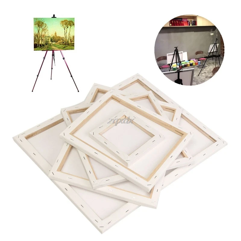 Malerei Leinwand Blank Baumwolle Leinwand Panels Platz Montiert Kunst Künstler Boards Malerei Werkzeug Handwerk Whosale & Dropship