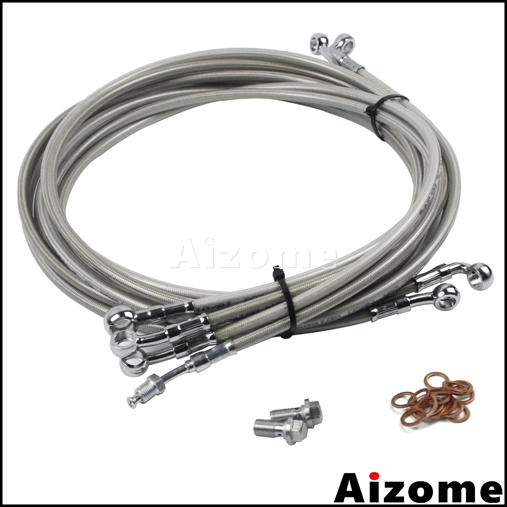 1 Set Stainless Steel Brake Line Kit 10