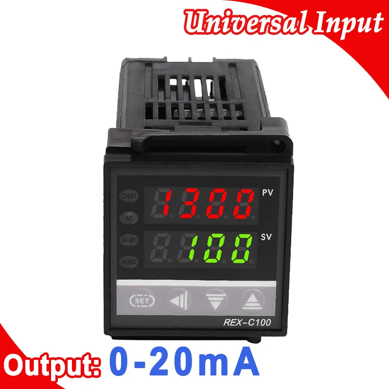 Digital PID Temperature Controller Universal (K,J,R,S,B,E,N,T,PT100,J PT100) Input, Current 0-20mA Output