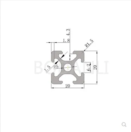 2020 aluminum extrusion profile european standard white length 428mm industrial aluminum profile workbench 1pcs