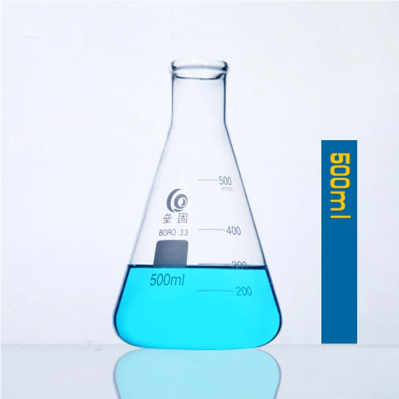 3 pieces/set Conical Glass Flask High Borosilicate Glass Erlenmeyer flask triangular Bottle Lab or Kitchen tools