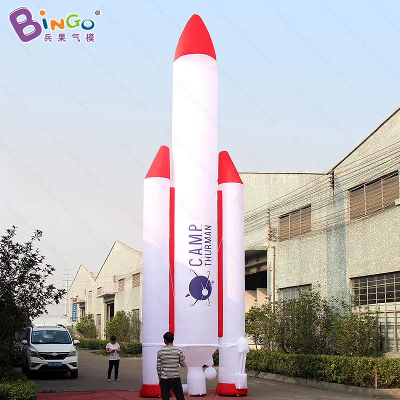 10m high inflatable missile balloon, space rocket, airplane ship balloon replica for advertising- inflatable toy