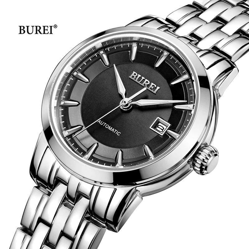 BUREI Brand Ladies Dress Watch Women\'s Luxury Waterproof NH05 Movement Automatic Mechanical Wristwatches for Women Reloj Mujer