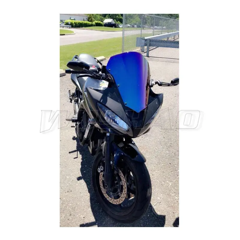 Motorcycle Double Bubble Windshield Windscreen Screen For 2007 2008 2009 2010 Yamaha FZ6 S2 600 FZ-6 FZS600 Fazer FZ 6 Smoke