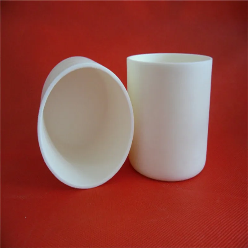 dia80x80mm 300ml  99.5% alumina crucible cylindrical corundum crucible /Cylindrical ceramic refractorye crucible