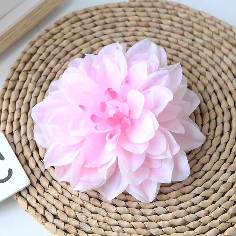 Têtes de fleurs de Dahlia artificielles en soie, 20 pièces, 15CM, fausses fleurs, pour décorer la maison, pour un mariage