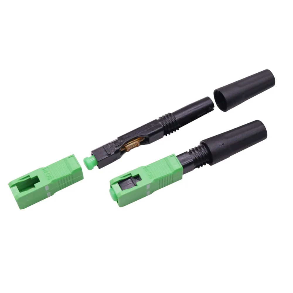 1 Pcs Network Cable Connector SC/APC Optic Fiber Fast Connector FTTH Embedded Quick Connector Special Insertion loss 0.3-0.5 db