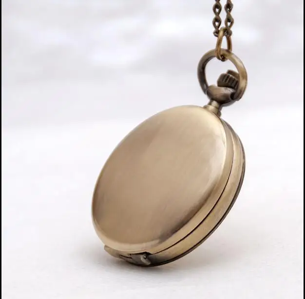 

Wholesale the best quality Bronze antiques quartz men and woman steampunk Necklace pocket watches gift