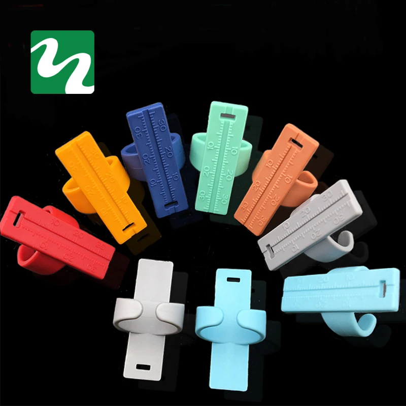 Colorful Dental Endo Finger Rulers Span Measure Scale Endodontic Dental Instruments Finger Ruler