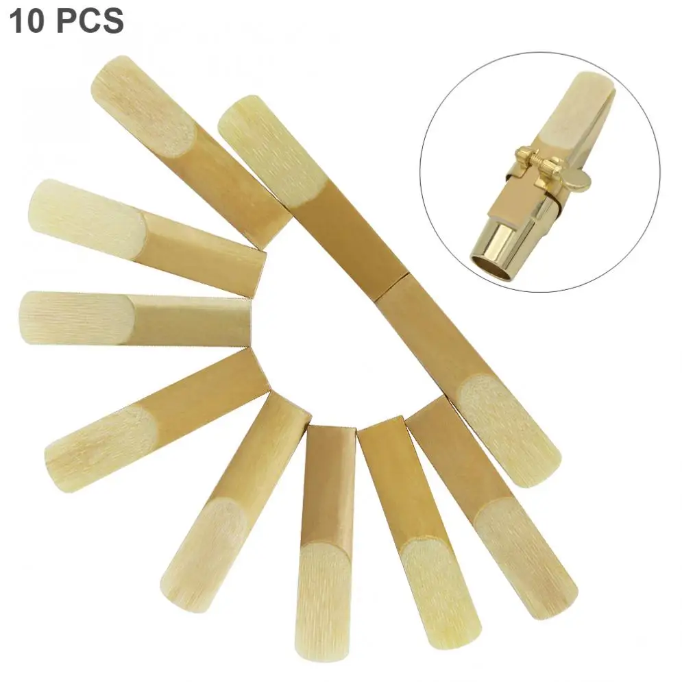 

10pcs/lot Soprano Alto Tenor Bb Saxophone Reed Bulrush Reeds Strength 2.5 Saxophone Accessories Parts