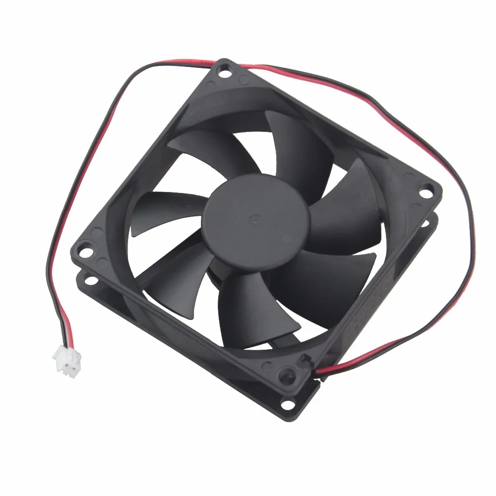 1 Piece Gdstime 80mm x 25mm 12 Volts 8025 Dual Ball 8cm DC Brushless PC Cooling Fan 12V 80x80x25mm 0.35A 4500RPM 80mm*80mm*25mm