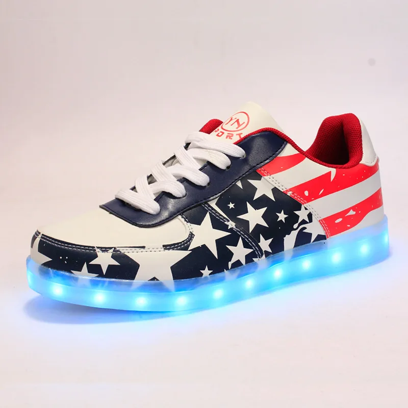 RayZing Led shoes for adults Unisex men casual Luminous Glowing Shoes Man Casual Sneakers USB Rechargeable LED Shoes