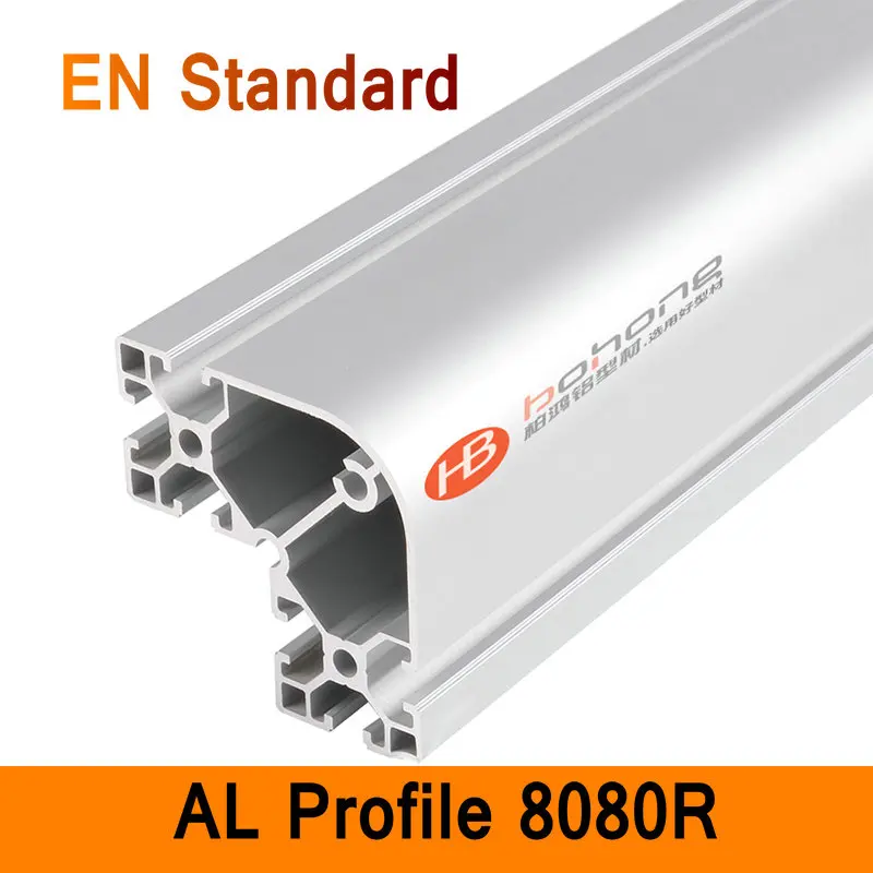 

8080R Aluminium Profile EN Standard DIY Brackets Aluminium AL Extrusion CNC 3D DIY Printer Frame Round Aluminum Frame T Slot