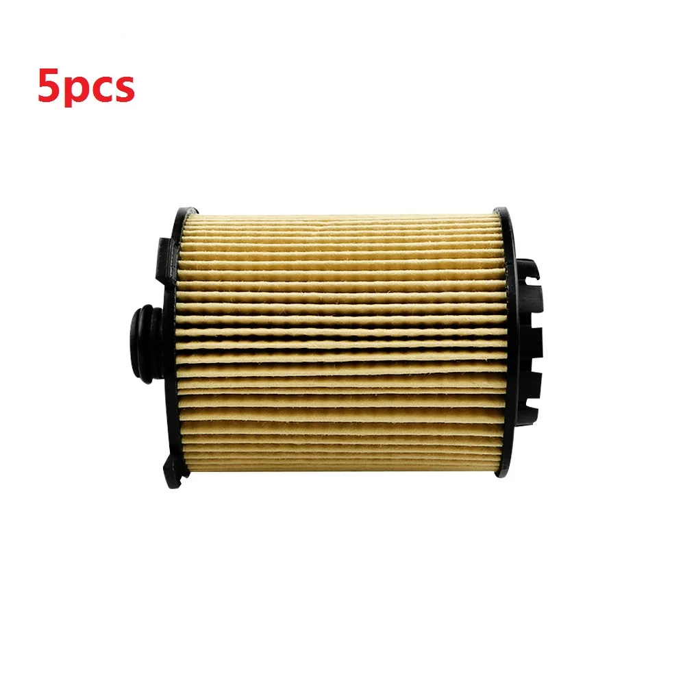 5pcs Oil Filter 31372212 31372214 For 2014 Volvo XC60 S60 V60 2.0T (B4204T9 / B4204T11)