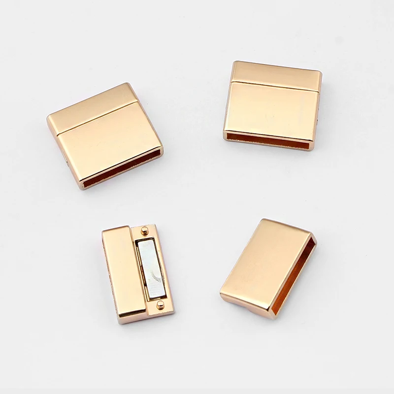 2pcs Magnetic Clasp For 20mm Flat Leather Cord Rope End Connector Diy Bracelet Strap Jewlery Making Findings