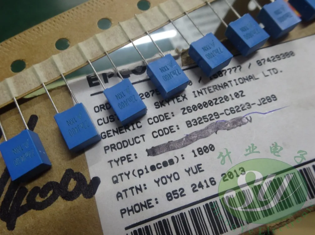 hot sale 30pcs/50PCS EPCOS 0.022uf/400v 22nf 223 new 5MM film capacitor B32529C6223J289 free shipping