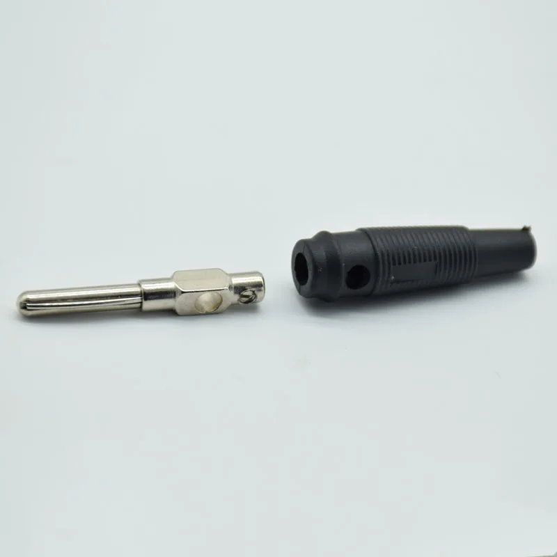 20A 4mm Banana Plug Copper Single needle High Current Insulated Shrouded Stackable Connector Soldering Type BP412