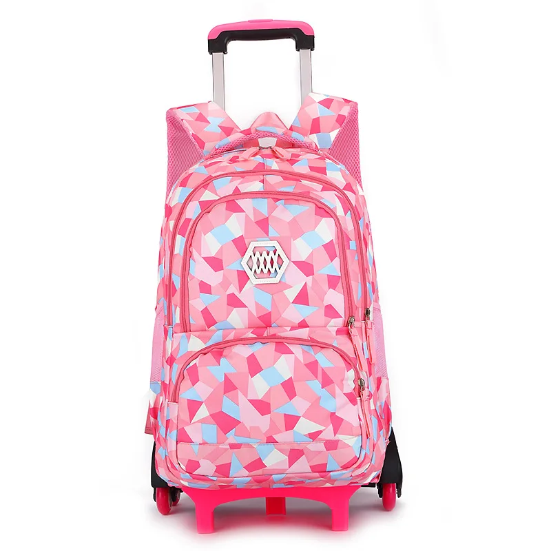 kids Travel luggage Rolling School Bags Trolley bag Backpack On wheels Girls Trolley School backpacks wheeled bags for girls sac