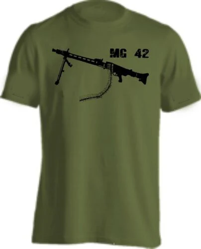 T-Shirt Mg 42  Reich Gun  New Fashion Men'S T-Shirts Brand Style Short Sleeve Custom Shirts