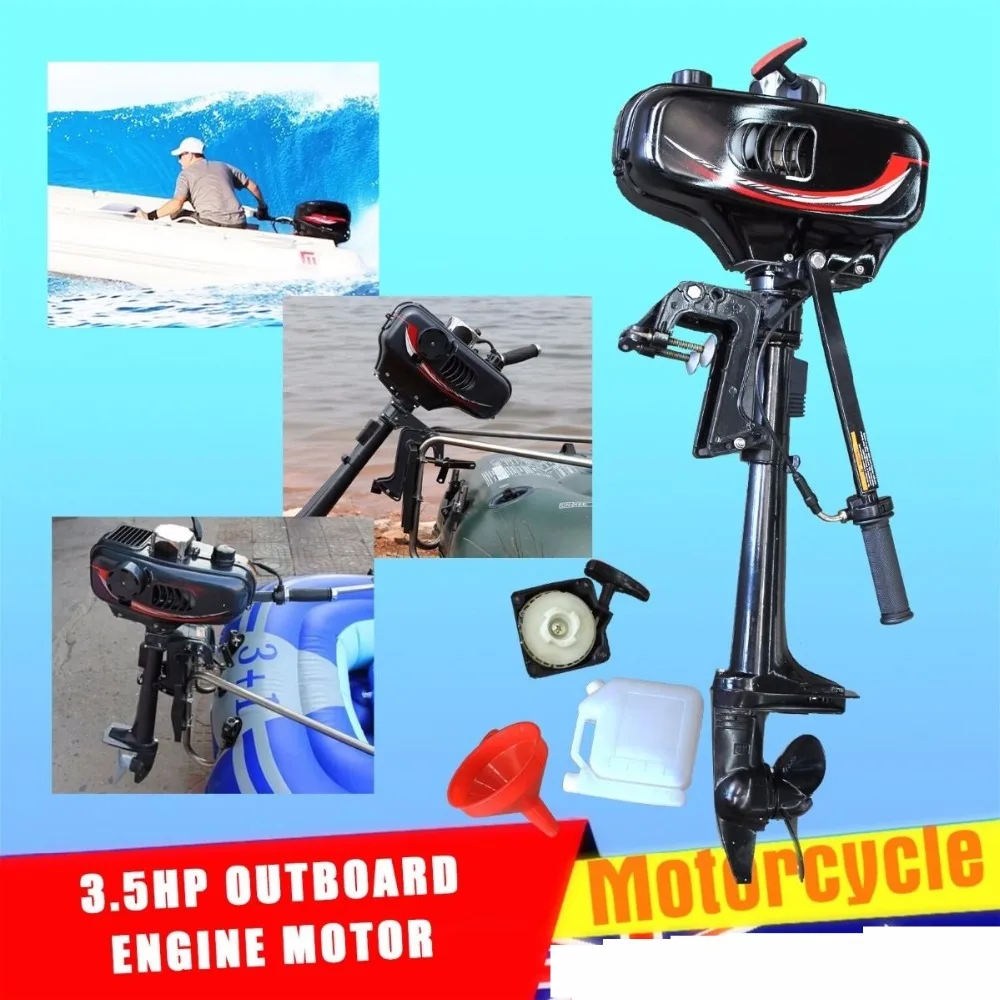 

Two Stroke 3.5HP Heavy Duty Outboard Motor Boat Marine Engines Water Cooling System LCF
