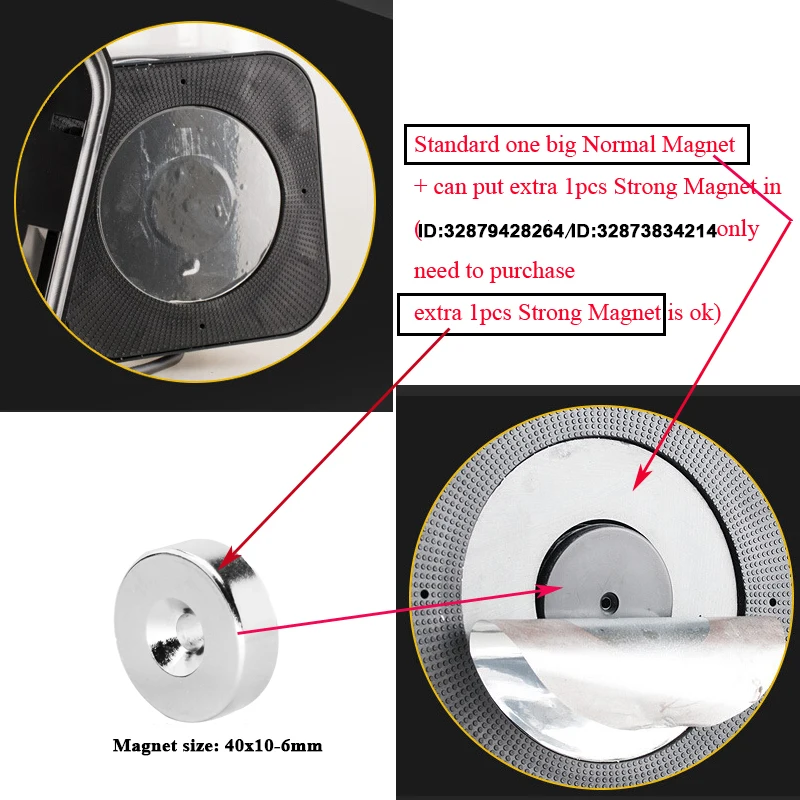 50W or 60W LED Searchlight N35 Super Strong Ring Countersunk Magnet Rare Earth Neo Neodymium Magnets 40x10-6mm or 30x10-6mm