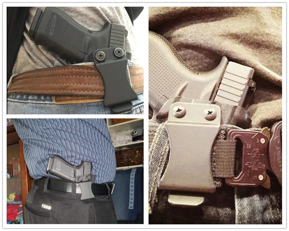 Inside The Waistband IWB Kydex Holster Custom Fit For Glock 26 27 33 Gen1-5 Concealed Carry Guns Pistol Case kydex belt clip - view 6