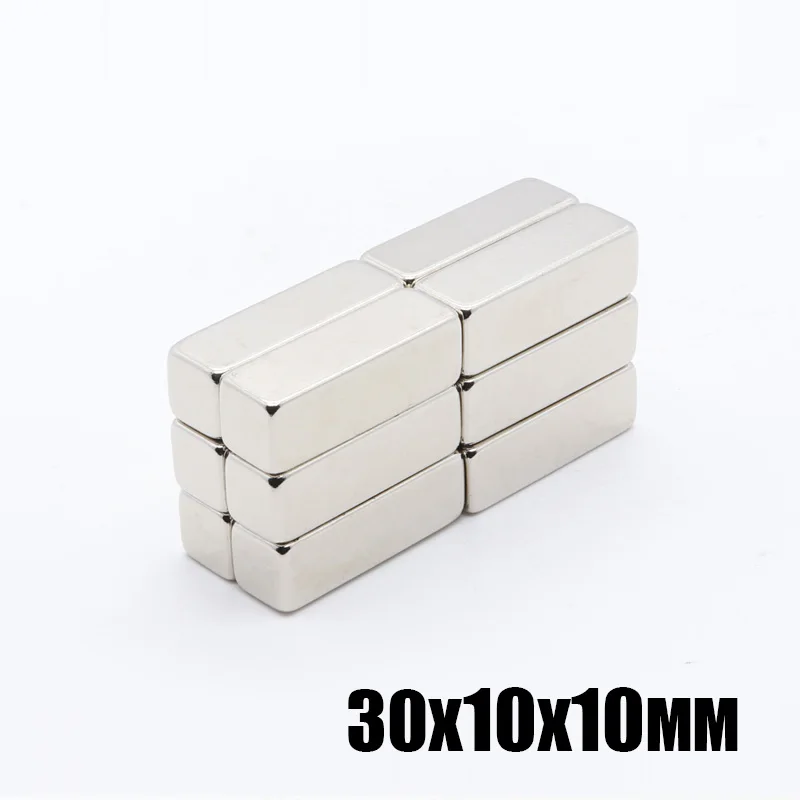 

10pcs 30x10x10 mm New x Big Super Strong Cuboid Block Magnet Rare Earth Neodymium N35 30 x 10 x 10 mm 30*10*10MM Free shipping