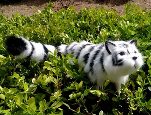 simulation cute white tiger 48x18cm model polyethylene&furs tiger model home decoration props ,model gift d445