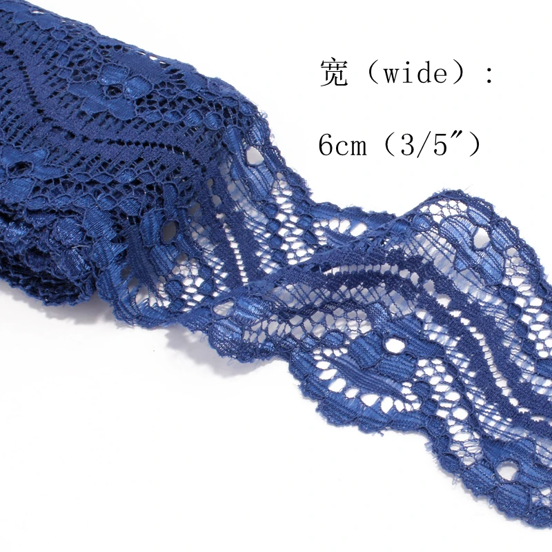 10yd/pack 5CM Fashion Knitted Lace Stretch for Women Clothing Ornament Weave Flower Lace Trim Ribbon for Girls Hair Accessories