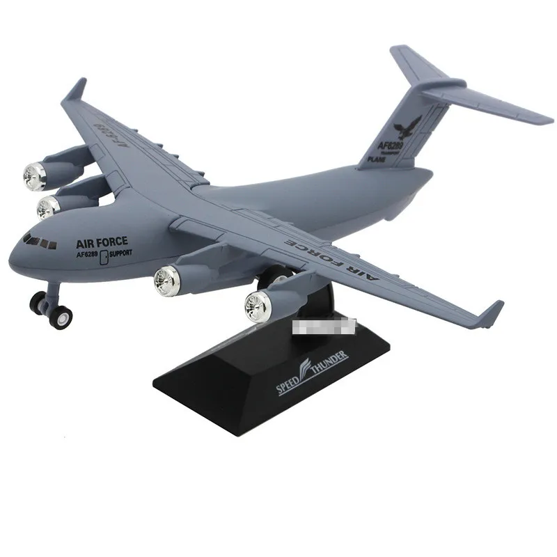 1:300 alloy pull back airplane toy,high simulation C17 hercules transport aircraft,metal model,musical  flashing,free shipping