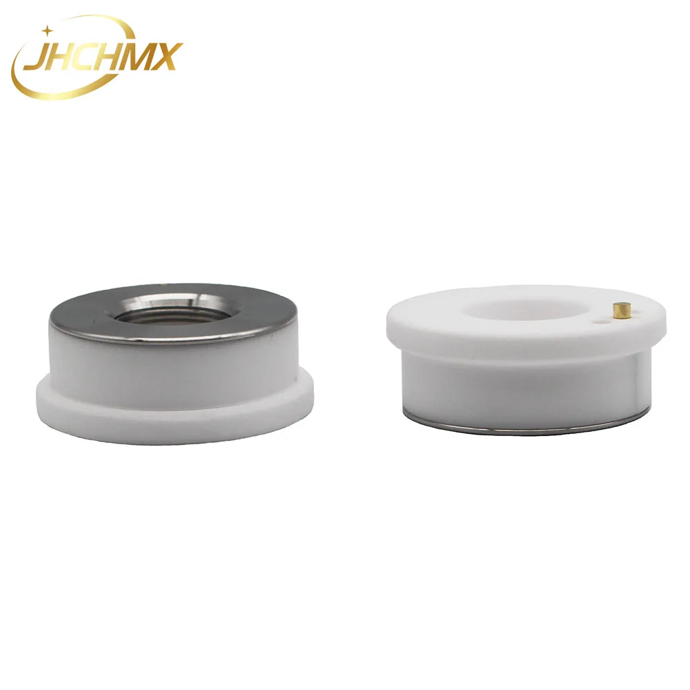 JHCHMX เลเซอร์เซรามิค Dia.32mm M14 Raytools แหวนเซรามิค BT230/BT240S Empower Bodor Glorystar หัวฉีดเลเซอร์ผู้ถือ