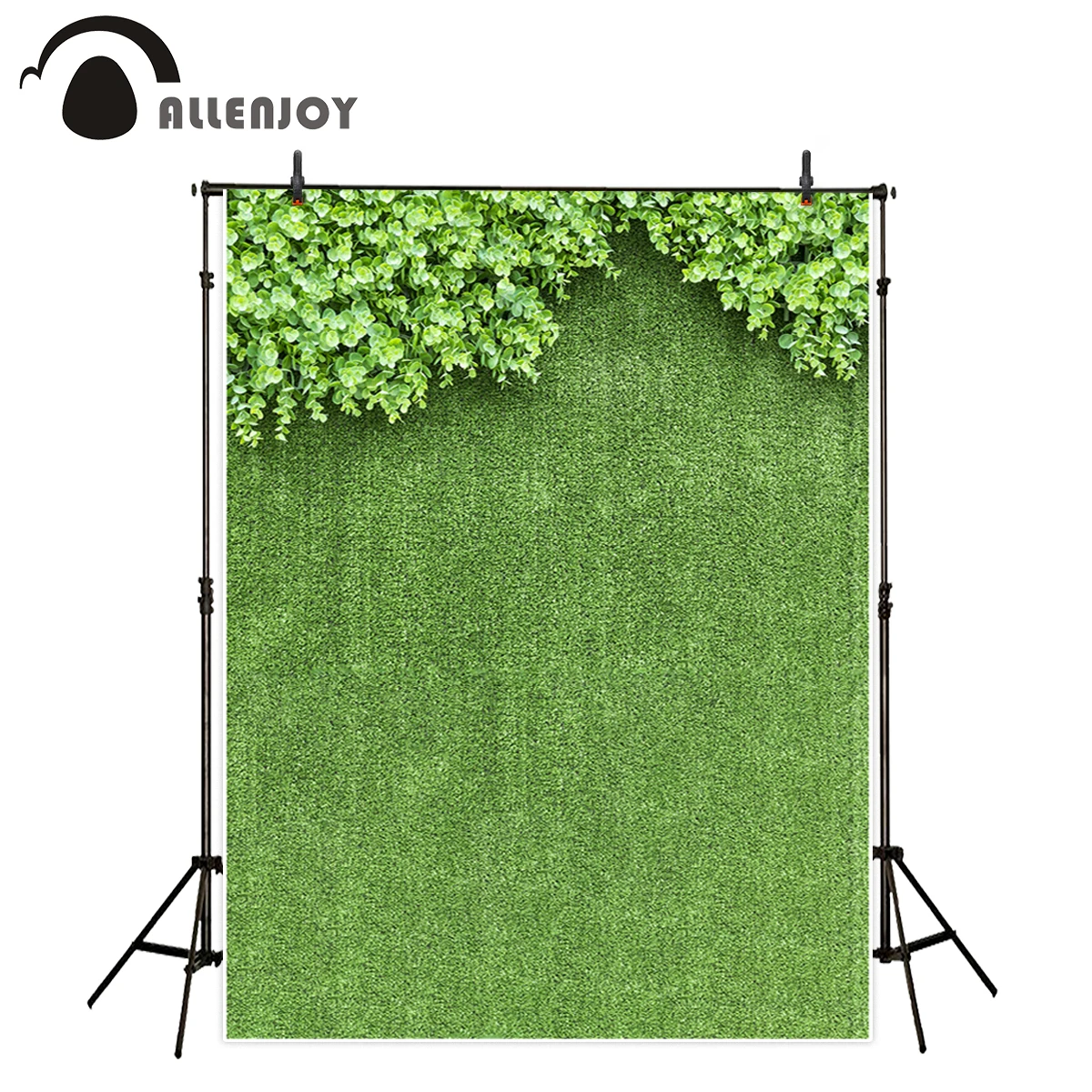 Allenjoy backgrounds for photography studio green plants Meadow spring fresh backdrop original customize design photocall