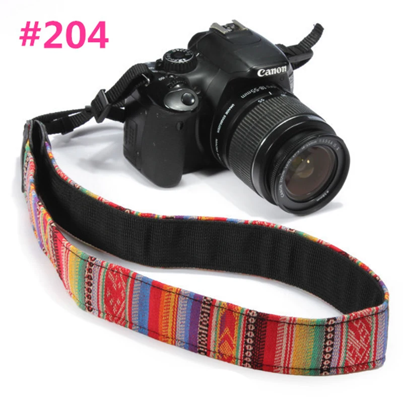 New Variopinta Dell'annata Hippie Stile Collo Camera Tracolla Cinghia di Cotone Resistente per Canon Nikon Sony DSLR SLR