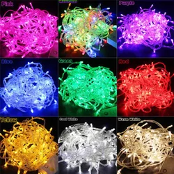 10M 100LEDs LED String Light AC220V AC110V 9 Colors Festoon Lamps Waterproof Outdoor Garland Party Holiday Christmas Decoration