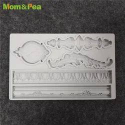 Mom&Pea GX243 Clock Tape Shaped Silicone Mold Cake Decoration Fondant Cake 3D Mold Food Grade
