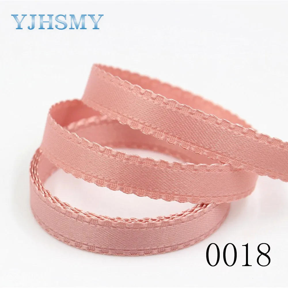 YJHSMY D-18130-190,10 mm 5 yards Solid color bilateral wave ribbons,Wedding decorative ribbons,gift wrap,DIY handmade materials